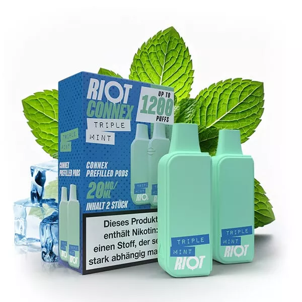 2x Riot Squad Connex - Triple Mint - Prefilled Pods
