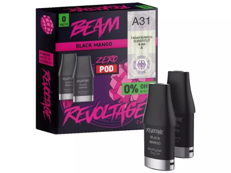 2x Revoltage Beam Prefilled Pod - Black Mango