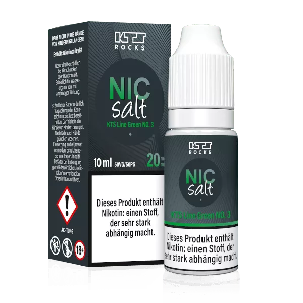 KTS - Green No. 3 - 10ml Nikotinsalz Liquid 20mg/ml