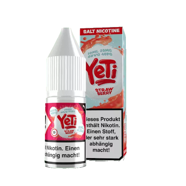 Yeti - 10ml Nikotinsalz Liquid - Strawberry