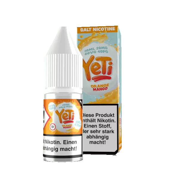 Yeti - 10ml Nikotinsalz Liquid - Orange Mango