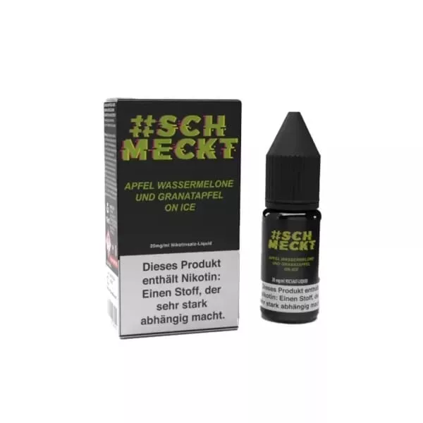 Apfel, Wassermelone und Granatapfel on Ice 10ml Nikotinsalz-Liquid