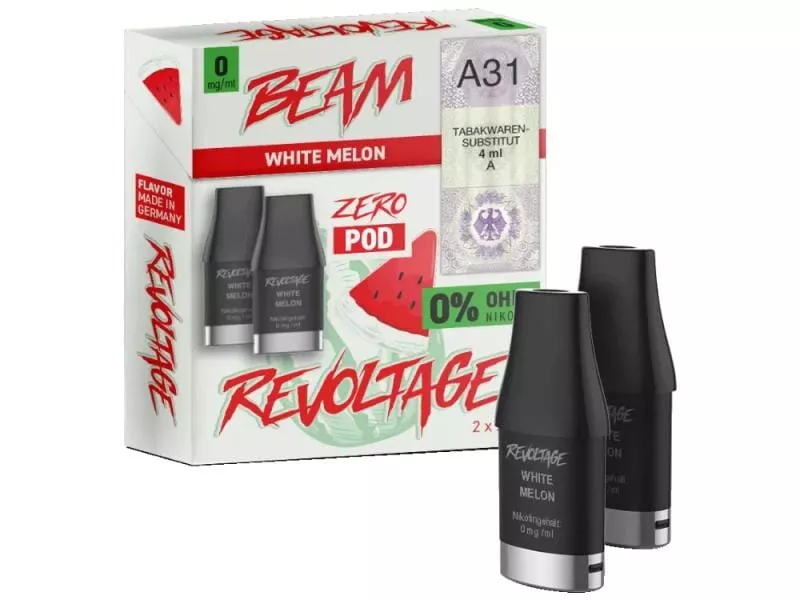 2x Revoltage Beam Prefilled Pod - White Melon