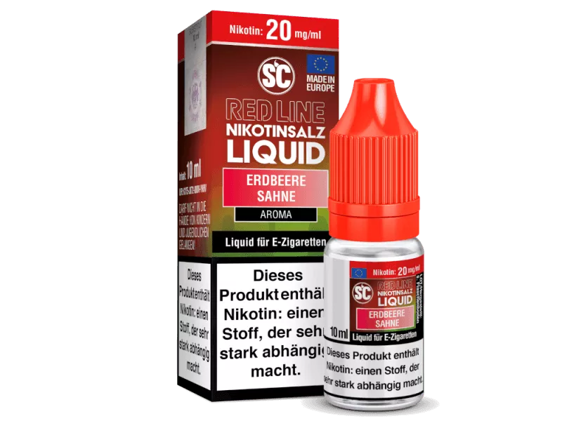 Red Line - Erdbeere Sahne - 10ml Nikotinsalz-Liquid