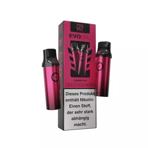 2x Pod Salt Evolve Prefilled Pod - Cherry Ice 20mg