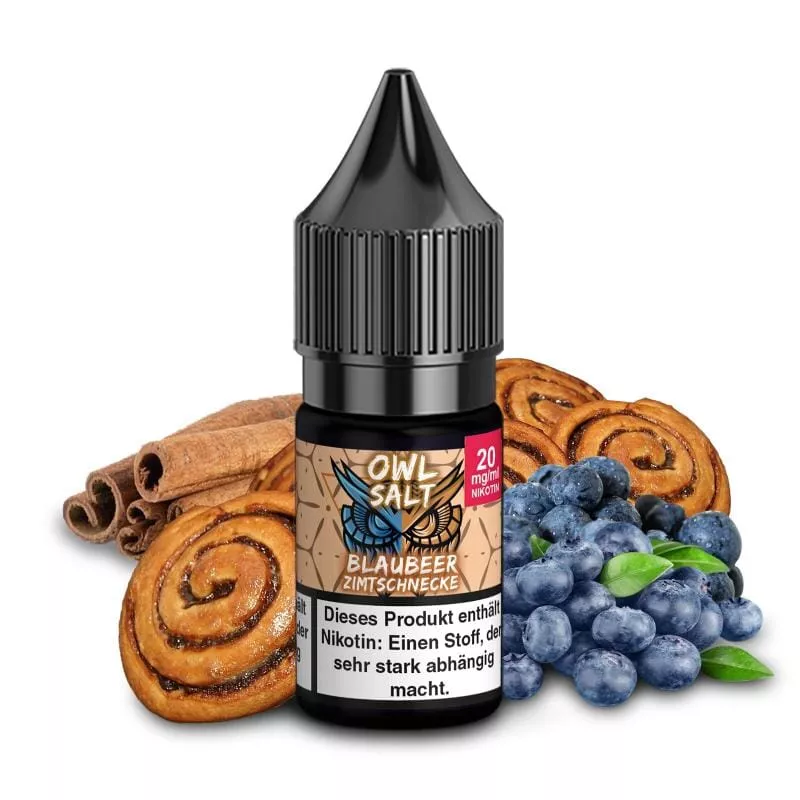 Blaubeer Zimtschnecke - 10ml Nikotinsalz-Liquid