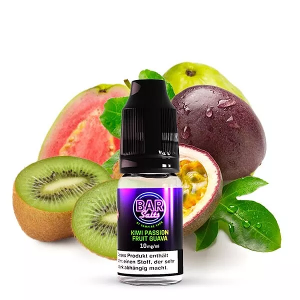 Bar Salts Kiwi Passion Fruit Guava - 10ml Nikotinsalz-Liquid
