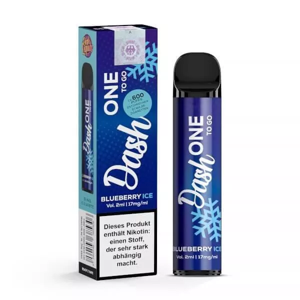Dash One ToGo Einweg E-Zigarette - Blueberry Ice 17mg/ml
