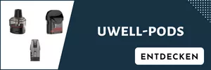 Ersatzpods der Marke Uwell.