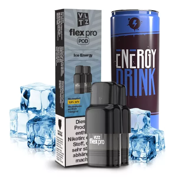 2x VLTZ Flex Pro - Ice Energy - Prefilled Pod 16mg/ml
