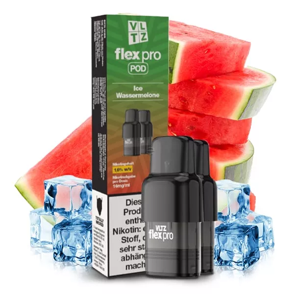 2x VLTZ Flex Pro - Ice Wassermelone - Prefilled Pod 16mg/ml