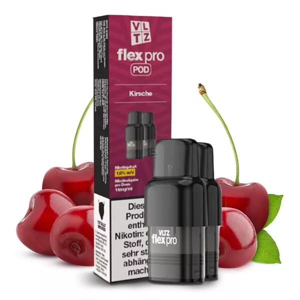 2x VLTZ Flex Pro - Kirsche - Prefilled Pod 16mg/ml