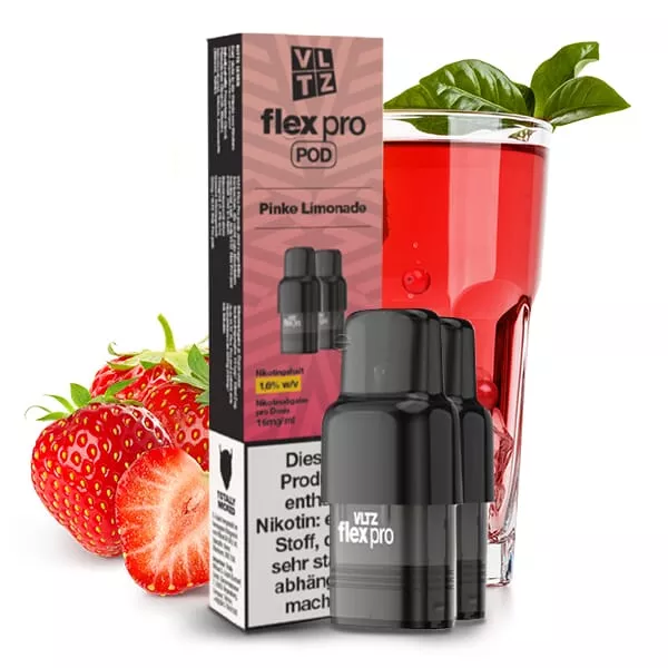 2x VLTZ Flex Pro - Pinke Lemonade - Prefilled Pod 16mg/ml