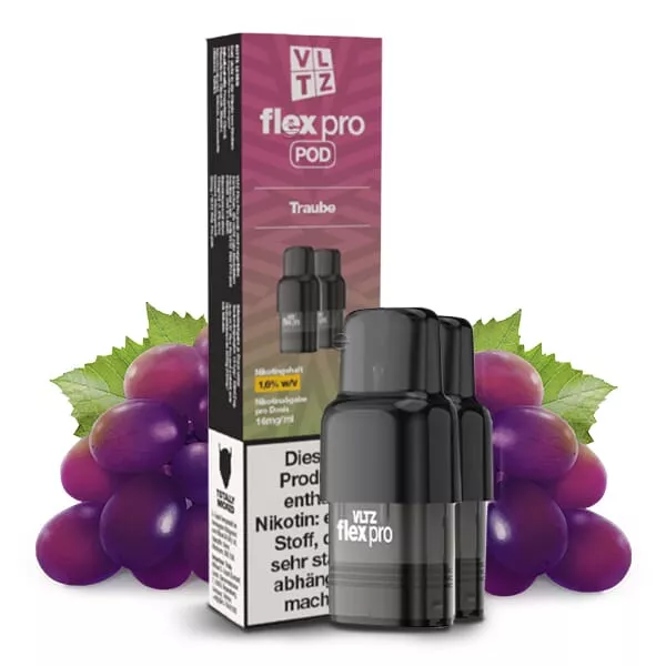 2x VLTZ Flex Pro - Traube - Prefilled Pod 16mg/ml