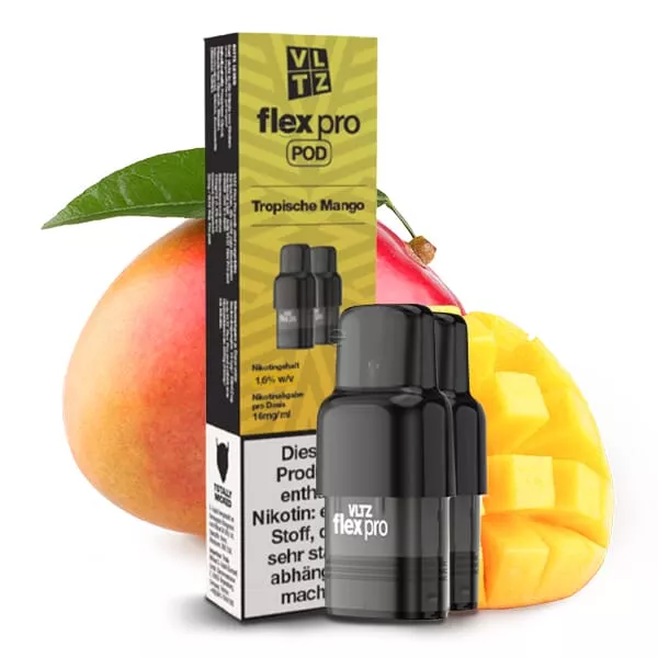 2x VLTZ Flex Pro - Tropische Mango - Prefilled Pod 16mg/ml