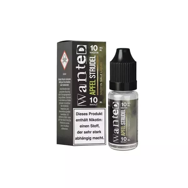 Wanted Apfelstrudel Overdosed 10ml Nikotinsalz-Liquid