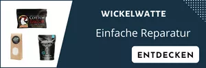 Verschiedene Arten von Watte zum Selbstwickeln.