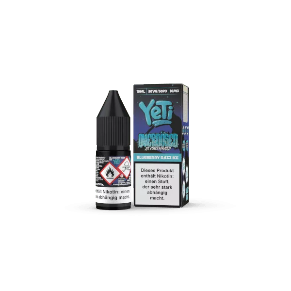 Yeti Overdosed - Blueberry Razz Ice - 10ml Nikotinsalz-Liquid