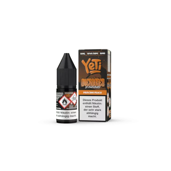 Yeti Overdosed - Piercing Peach - 10ml Nikotinsalz-Liquid