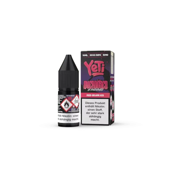 Yeti Overdosed - Red Grape Ice - 10ml Nikotinsalz-Liquid