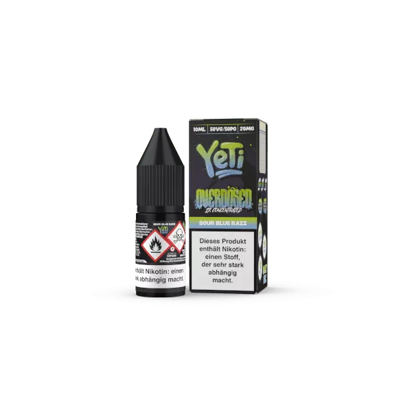 Yeti Overdosed - Sour Blue Razz - 10ml Nikotinsalz-Liquid